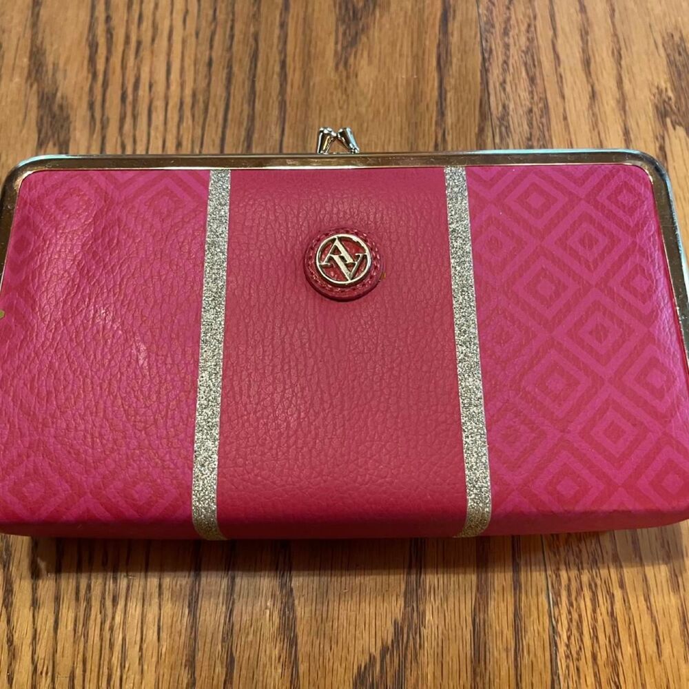 Pink and Gold Diamond Pattern Jewelry Box